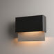 Stratum LED 7.4 inch Coastal Black and Coastal Burnished Steel Outdoor Sconce in Coastal Black/Coastal Burnished Steel
