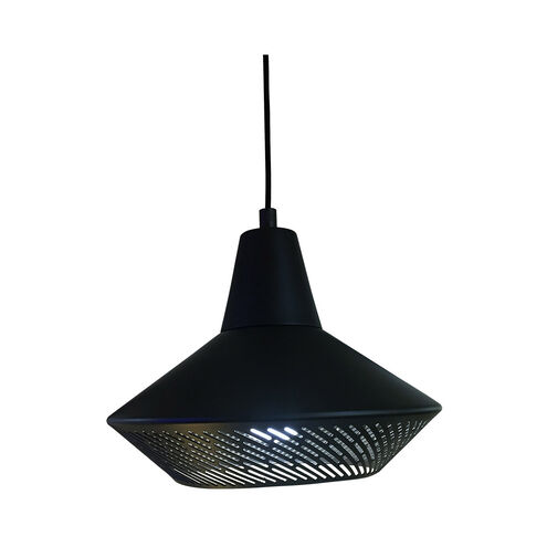 Piondro 1 Light 13 inch Matte Black Pendant Ceiling Light