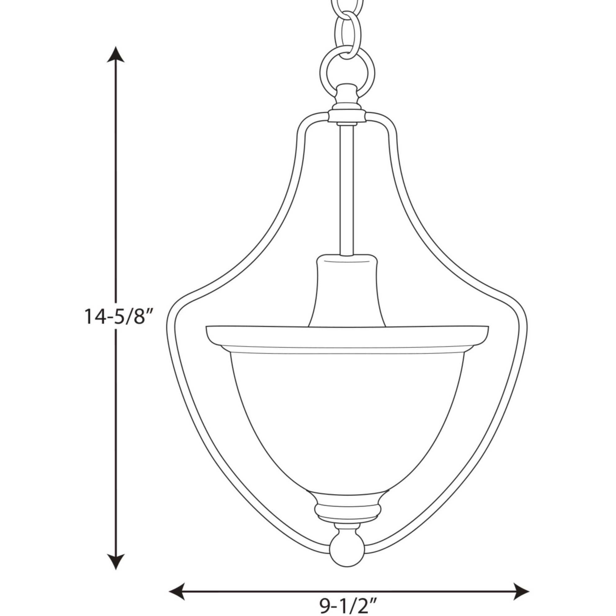 Madison 1 Light 9.5 inch Brushed Nickel Foyer Pendant Ceiling Light