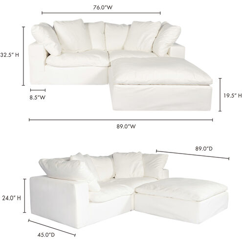 Clay White Nook Modular Sectional