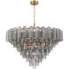 Addis 28 Light 49 inch Aged Brass Chandelier Ceiling Light