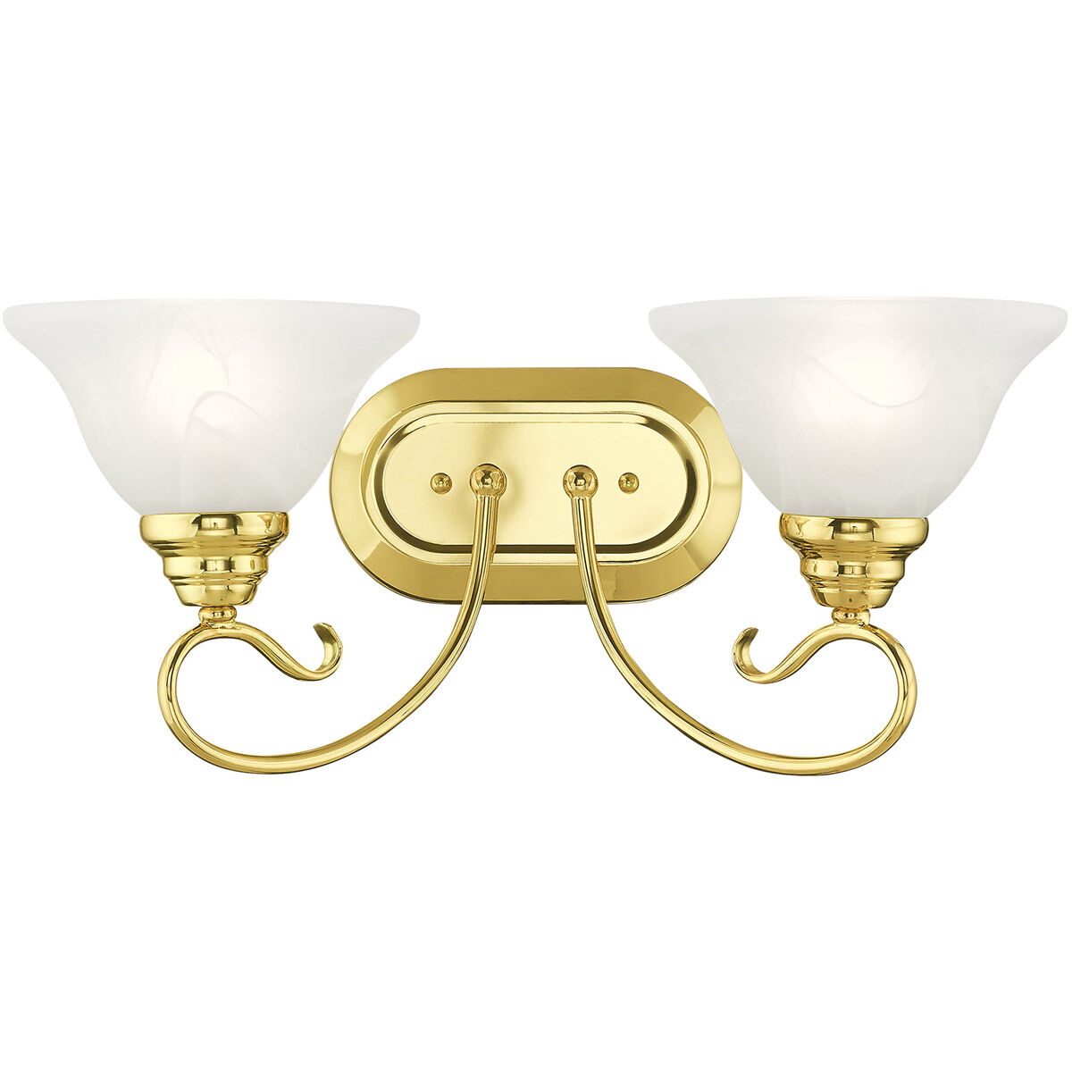 Coronado 2 Light 19 inch Polished Brass Bath Vanity Wall Light
