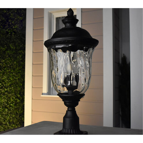 Maxim Carriage House DC Oriental Bronze 3-Light Outdoor Pole-Post Lantern 3421WGOB