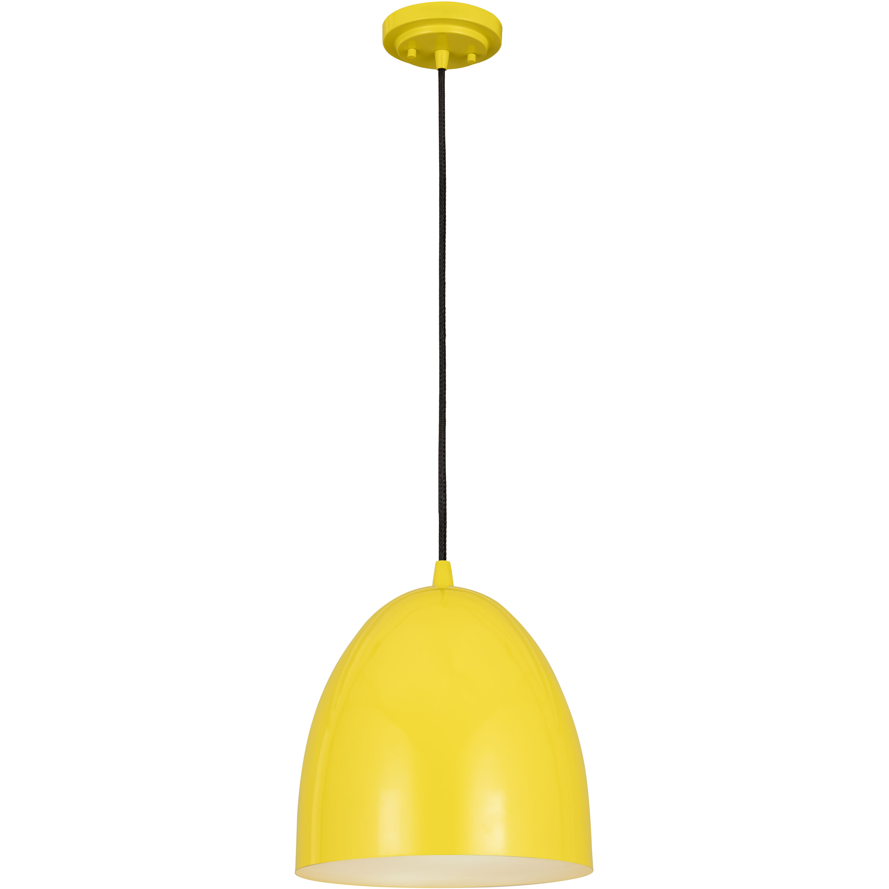 Z-Studio 1 Light 9.5 inch Yellow Pendant Ceiling Light