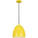 Z-Studio 1 Light 9.5 inch Yellow Pendant Ceiling Light