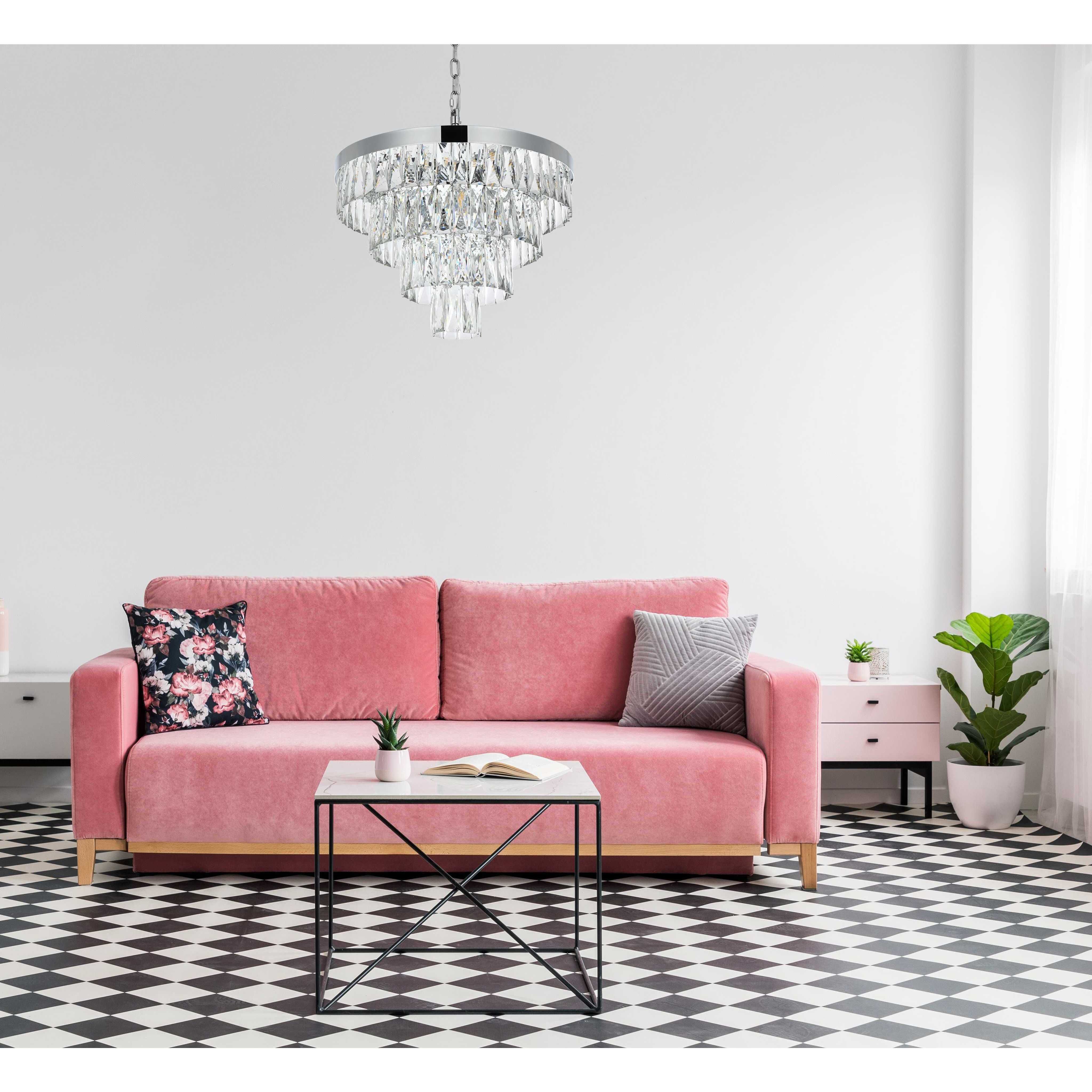 Josephine 10 Light 20 inch Chrome Chandelier Ceiling Light