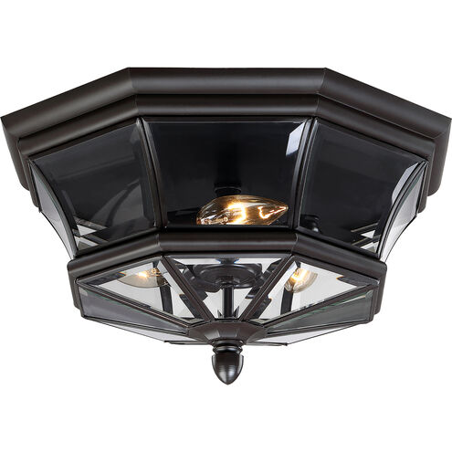 Newbury 3 Light 15 inch Medici Bronze Outdoor Semi-Flush Mount