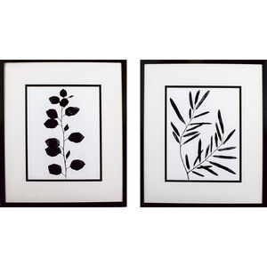 Florals Black and White and Neutral Framed Art