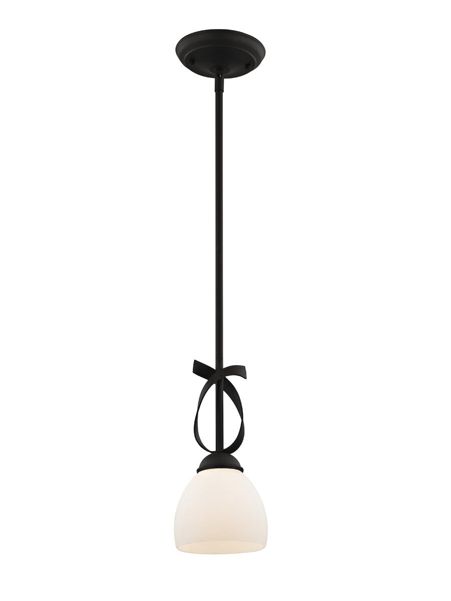 Brookside 1 Light 6 inch Black Mini Pendant Ceiling Light