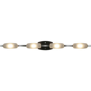 Nido LED 42 inch Matte Chrome Semi-Flush Ceiling Light