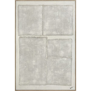 Picardy White/Beige/Grey Canvas Art