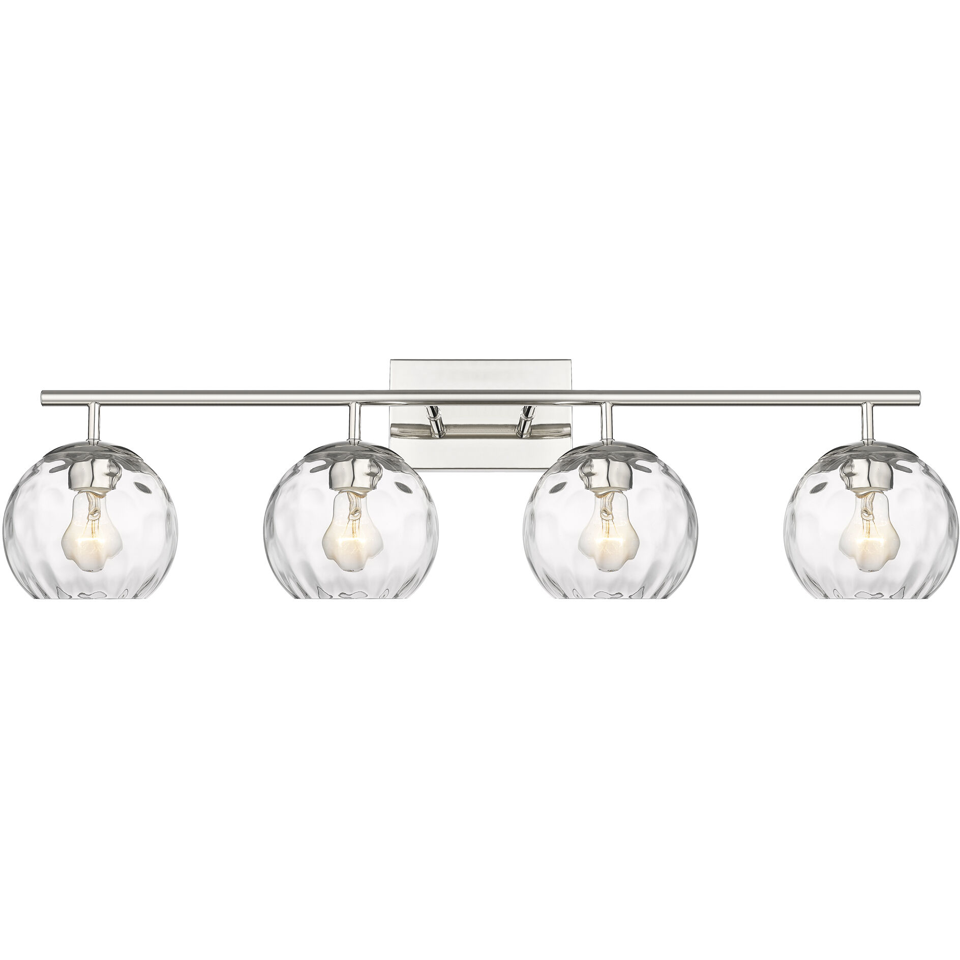 Mackenzie 4 Light 36 inch Polished Nickel Vanity Light Wall Light