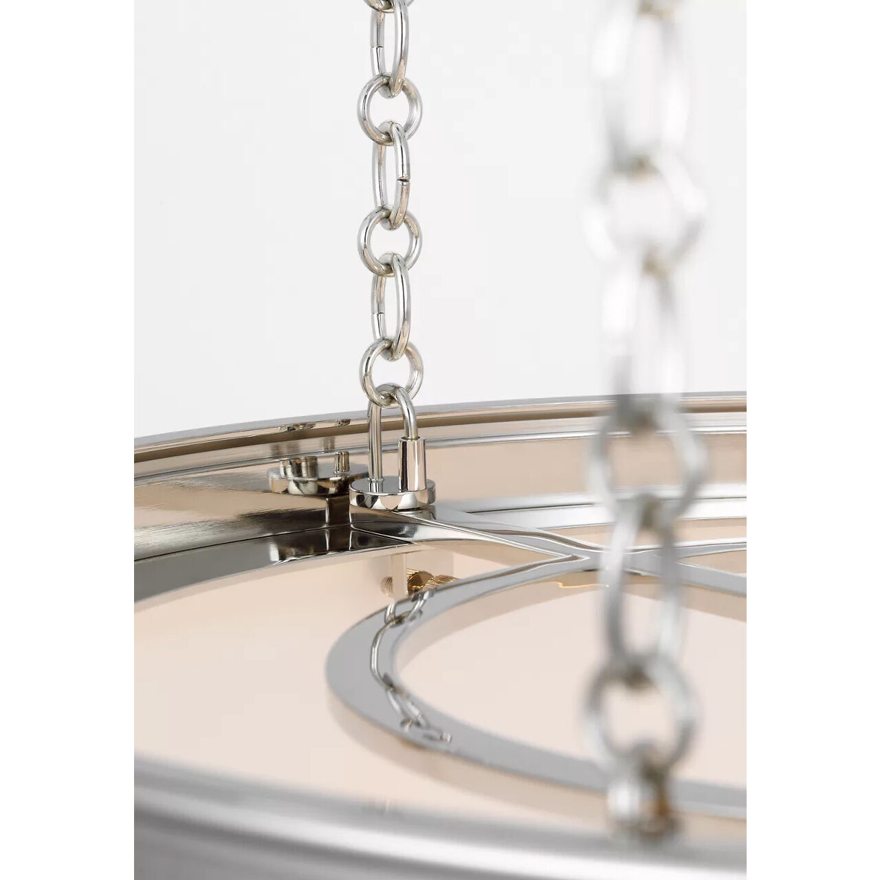 Chapman & Myers Martil LED 16.5 inch Polished Nickel Lantern Pendant Ceiling Light