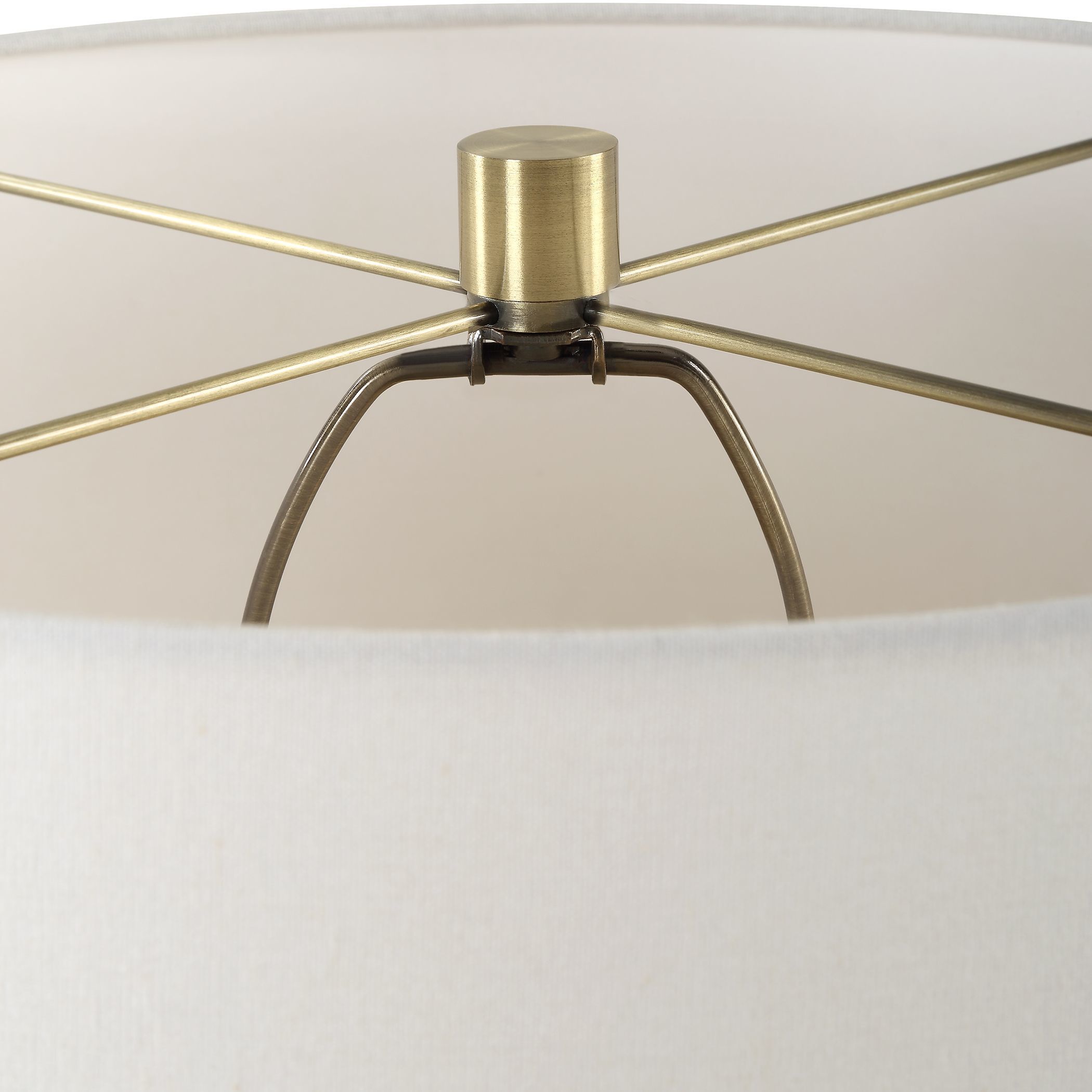 Out Of Time 29.75 inch 150.00 watt Seeded Glass with Gray Flecks and Antiqued Brass Table Lamp Portable Light