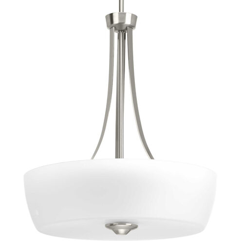 Leap 3 Light Brushed Nickel Pendant Ceiling Light