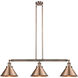 Franklin Restoration Briarcliff 3 Light 43 inch Antique Copper Island Light Ceiling Light, Franklin Restoration
