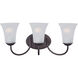 Logan 3 Light 19 inch Oil Rubbed Bronze Bath Vanity Wall Light