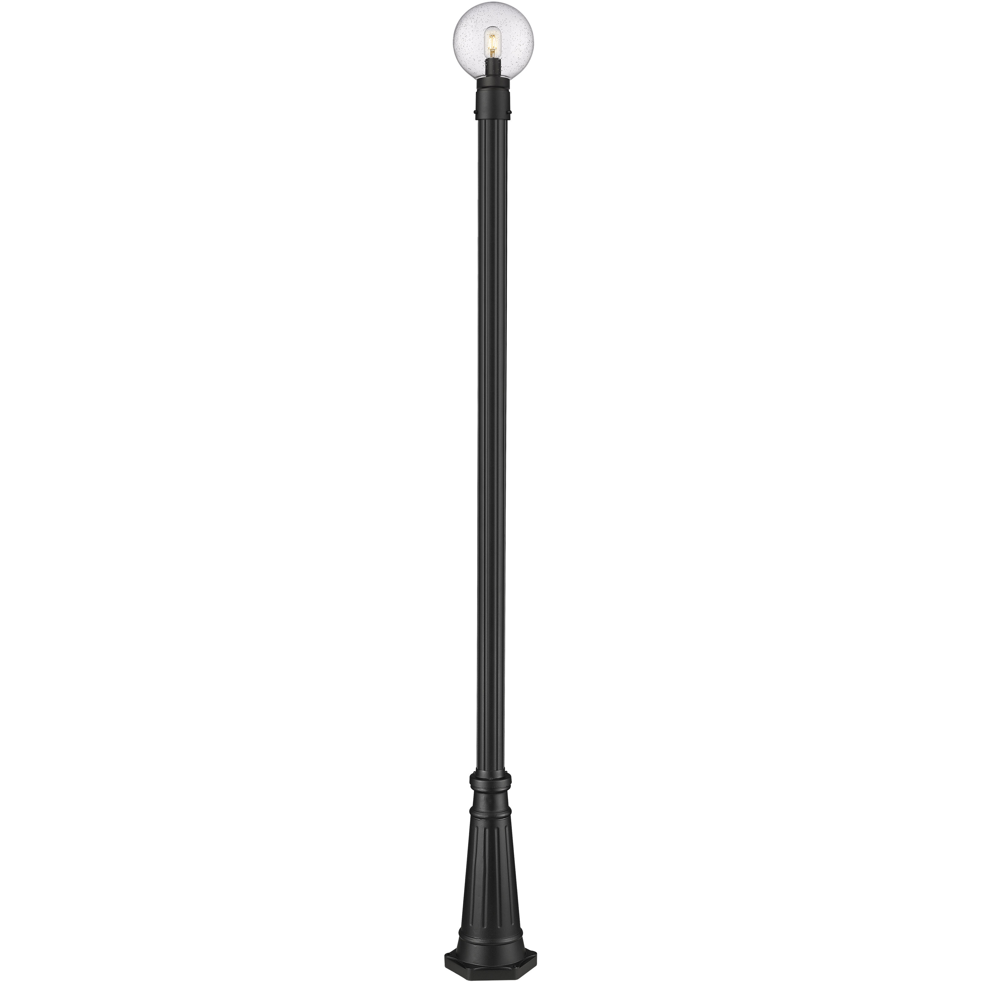 Laurent 1 Light 105.5 inch Black Outdoor Post Mounted Fixture