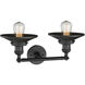 Franklin Restoration Railroad LED 18 inch Matte Black Bath Vanity Light Wall Light, Franklin Restoration