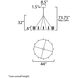 Duchess LED 44 inch Natural Aged Brass Chandelier Ceiling Light