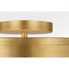 Paloma Contreras Dupont 12 inch Gild Semi-Flush Mount Ceiling Light