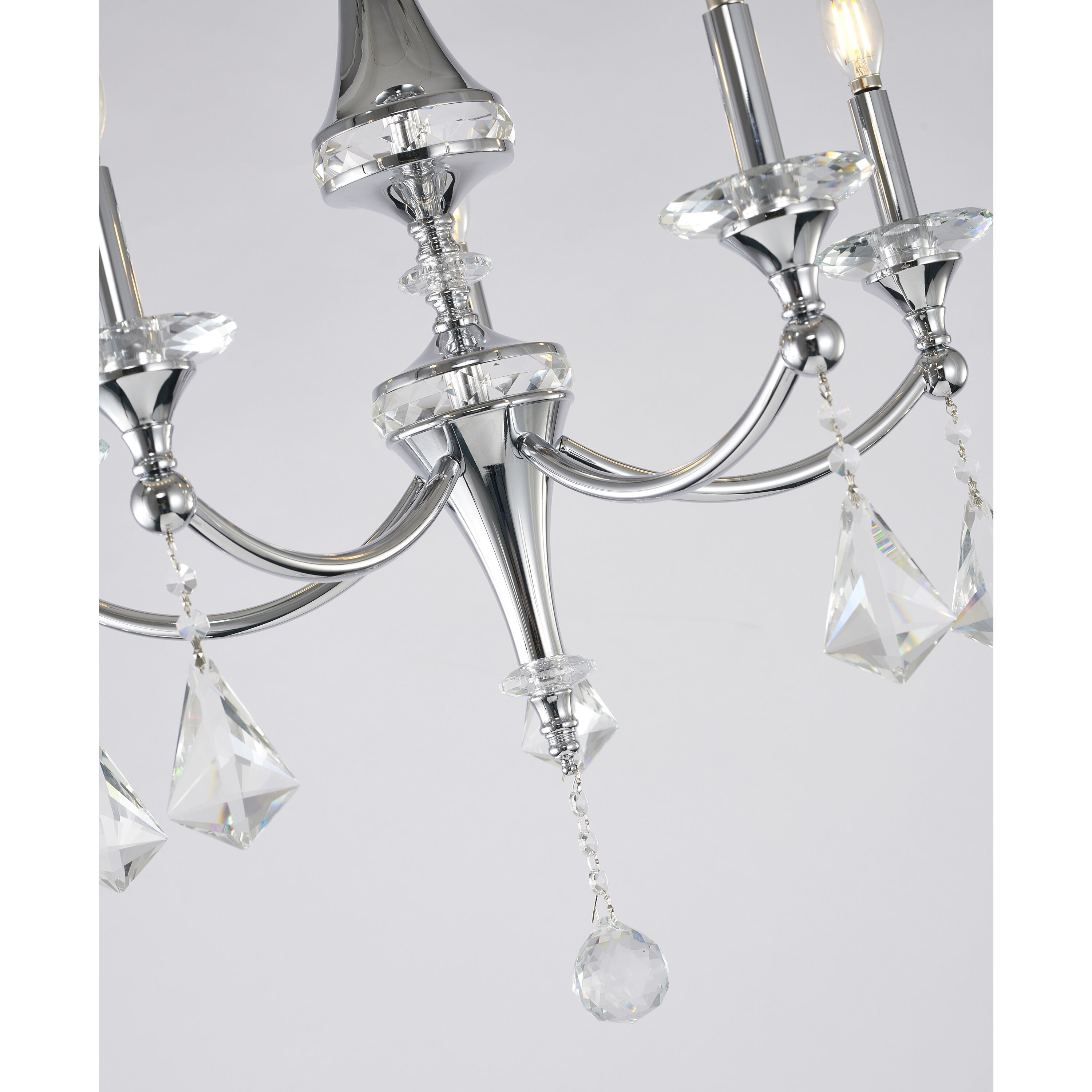 Canada 5 Light 23 inch Chrome Chandelier Ceiling Light
