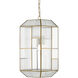 Bardolph 1 Light 9 inch Antique Brass/Clear Pendant Ceiling Light