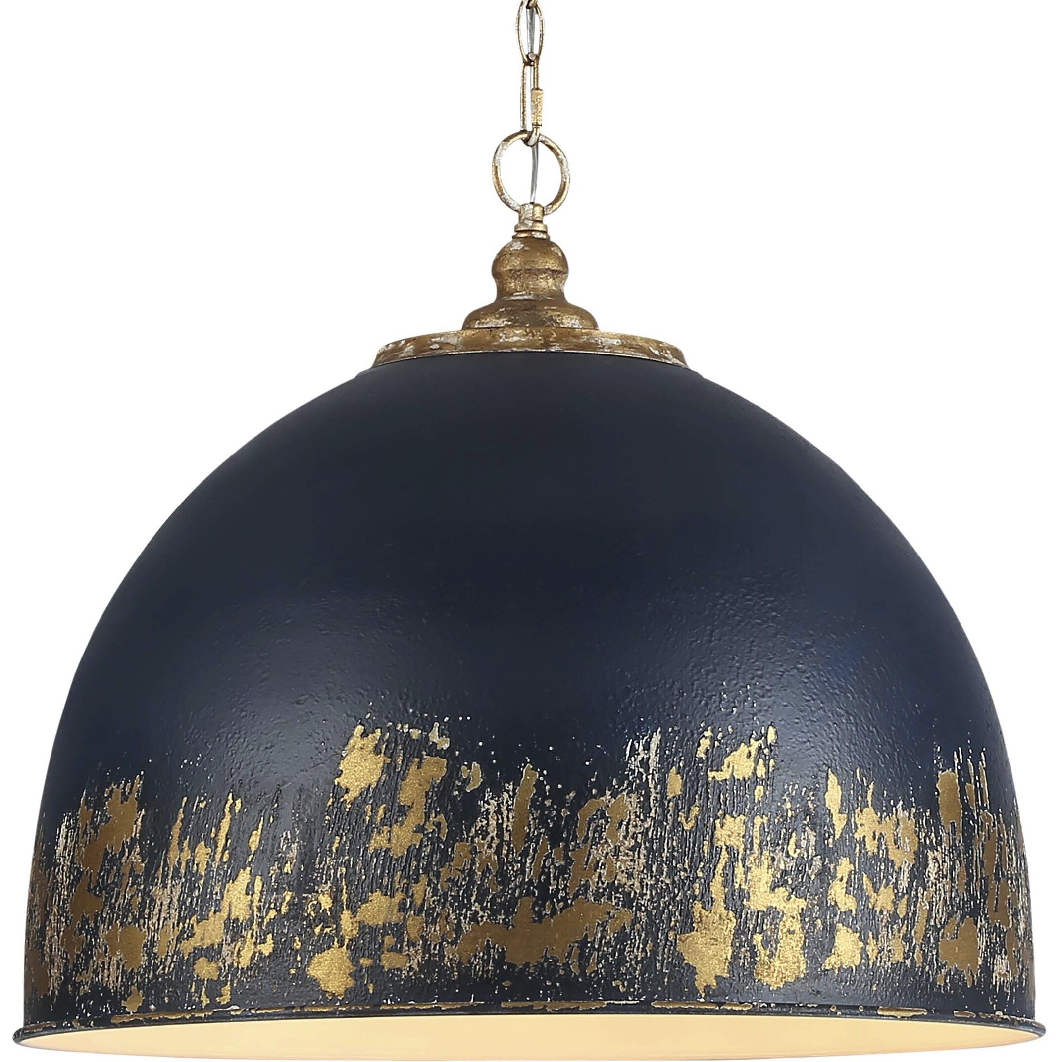 Alison Pendant Ceiling Light in Antique Matte Navy