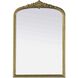 Naomi 36 X 24 inch Antique Brass Mirror