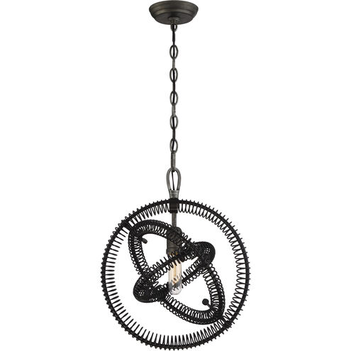 Orbita 1 Light 15 inch Vintage Bronze Pendant Ceiling Light