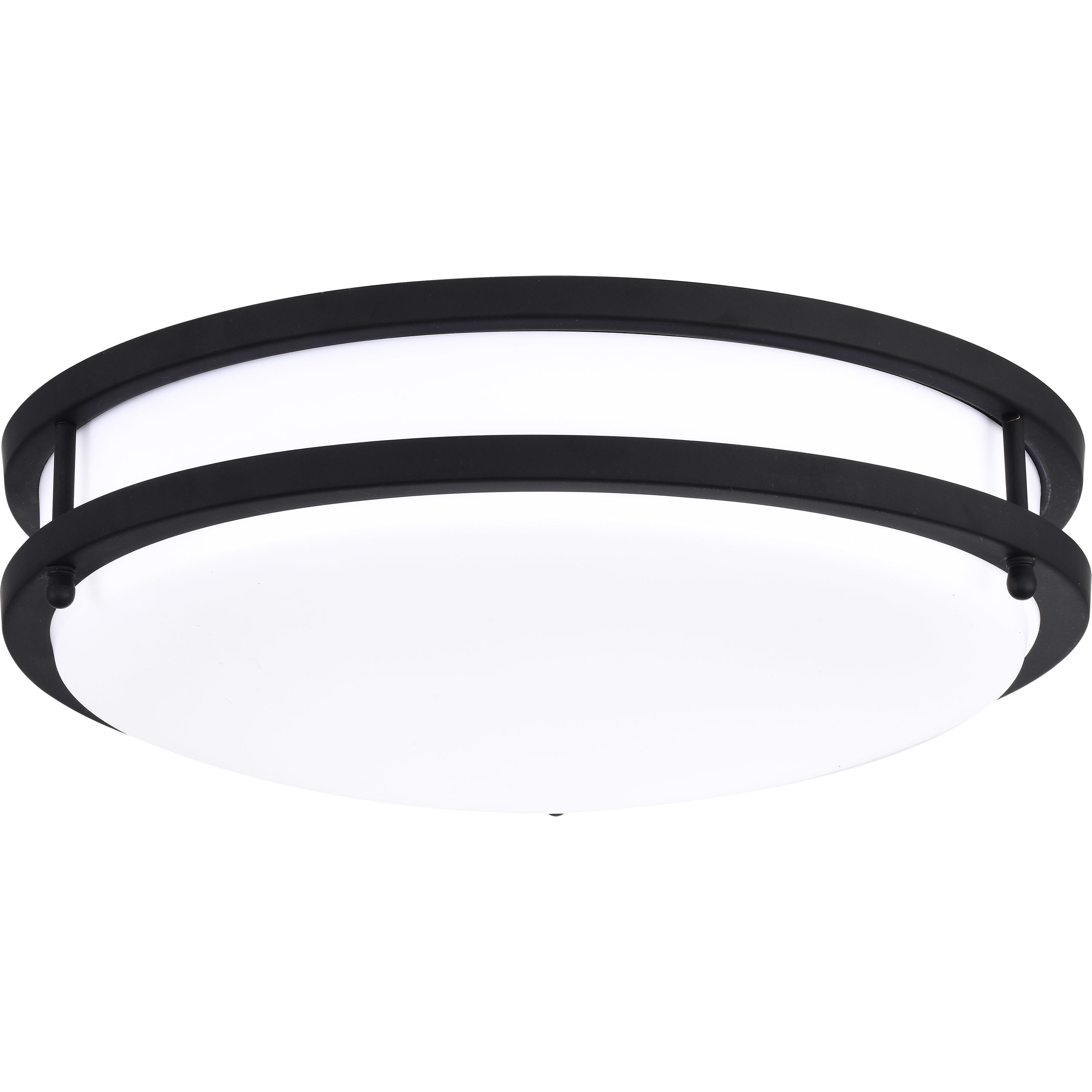 Glamour LED 13 inch Matte Black Flush Mount Ceiling Light