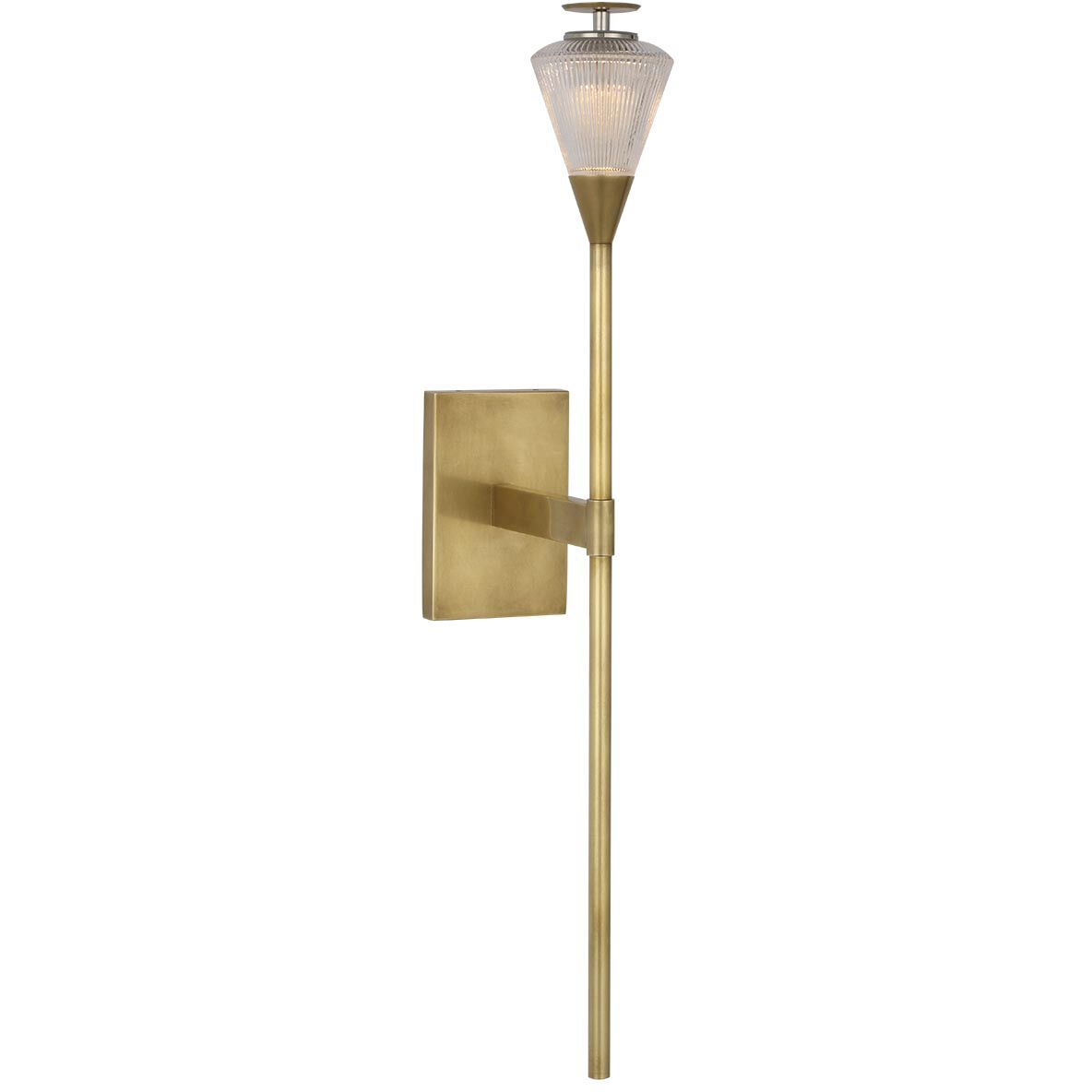 Waterford Blaze Tail Sconce Wall Light in Natural Brass