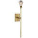 Waterford Blaze Tail Sconce Wall Light in Natural Brass