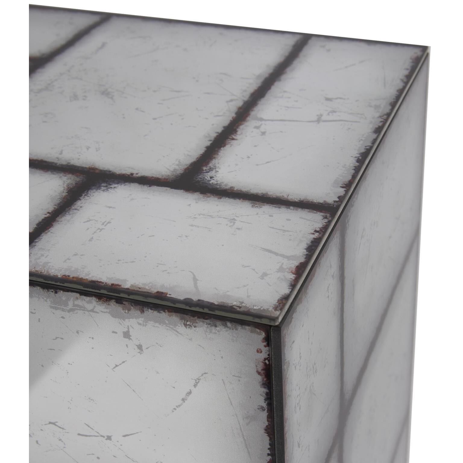 Braque 36 X 12 inch Smokey Gray and Black Pedestal