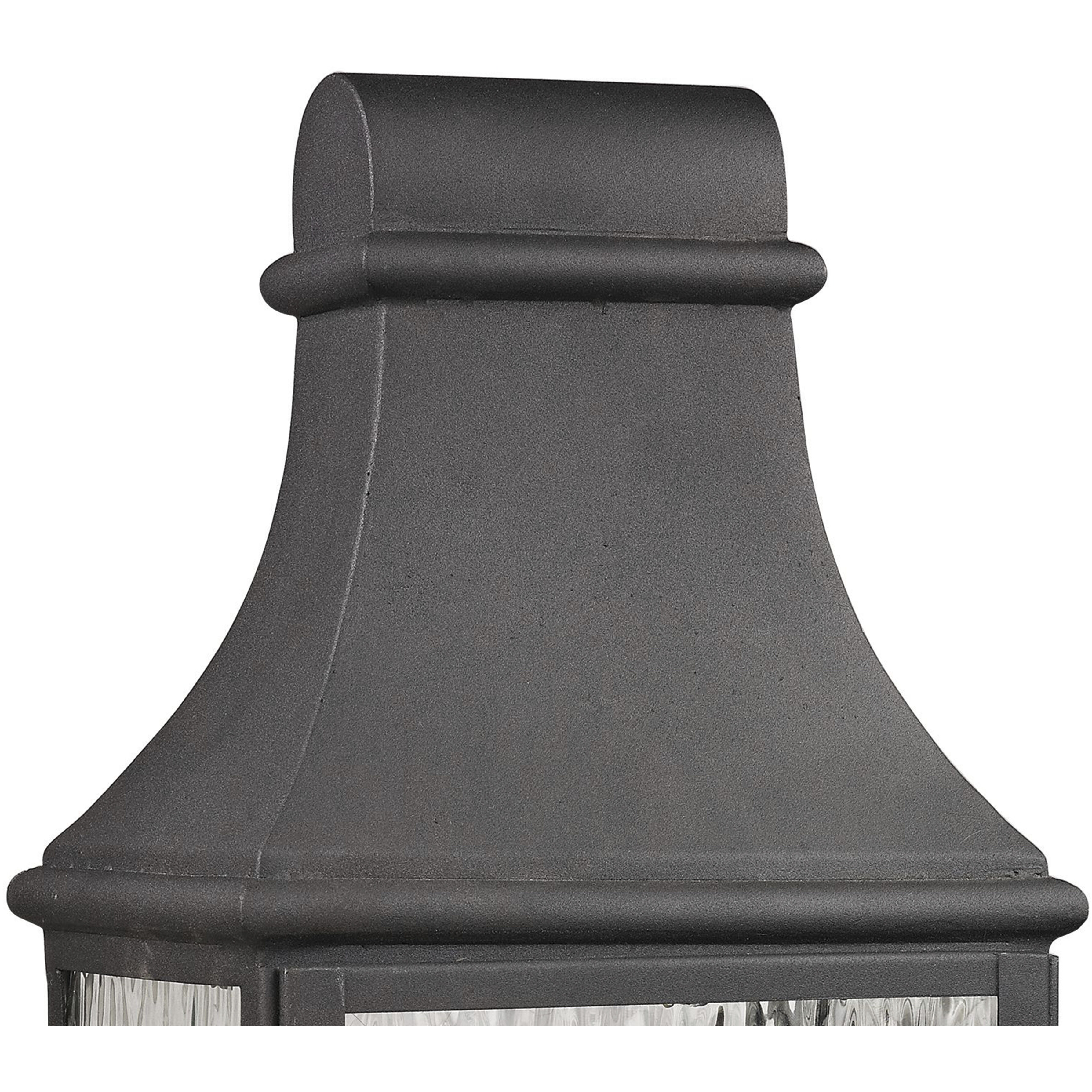 Forged Jefferson 3 Light 23 inch Charcoal Outdoor Post Light