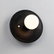 Ambiance Collection 1 Light Carbon Matte Black Wall Sconce Wall Light