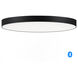 Tuner LED 7 inch Black Flush Mount Ceiling Light