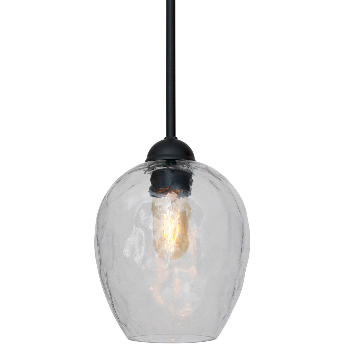 Olivia 1 Light 7 inch Black Pendant Ceiling Light