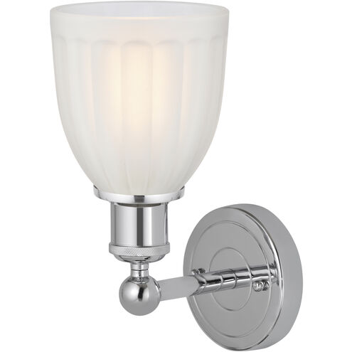 Edison Brookfield 1 Light 6 inch Polished Chrome Sconce Wall Light in White