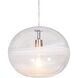 Geno 1 Light Satin Nickel Pendant Ceiling Light