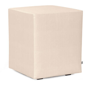 Universal Sterling Sand Cube Ottoman Replacement Slipcover, Ottoman Not Included