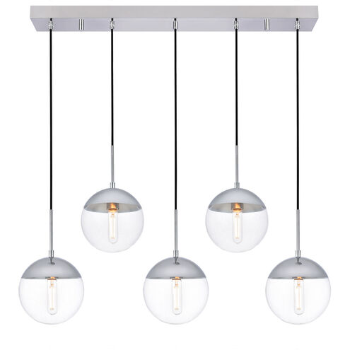 Oyster Bay 5 Light 8 inch Chrome Pendant Ceiling Light