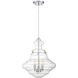 Industrial 3 Light 15 inch Chrome Pendant Ceiling Light