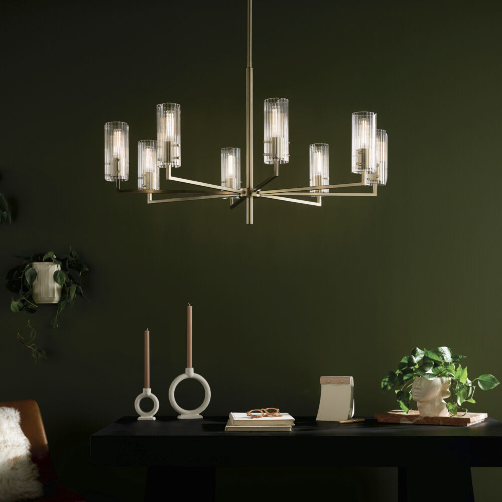 Velestino 8 Light Champagne Bronze Chandelier Ceiling Light