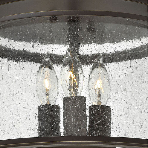 Gentry LED 9.5 inch Olde Bronze Indoor Flush Mount Ceiling Light