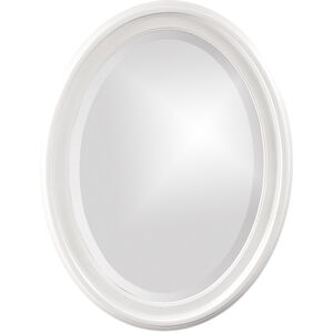George 33 X 25 inch Glossy White Wall Mirror