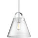 Polly 1 Light 12.75 inch Polished Chrome Pendant Ceiling Light