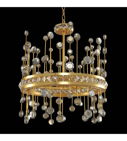 Fortuna 19 inch Vienna Gold Leaf Pendant Ceiling Light