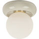 Tyra 1 Light 8.75 inch Flush Mount