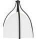 Arcelia 1 Light 12 inch Matte Black Pendant Ceiling Light, Medium